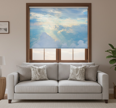 Rollo fenster weiß für den himmel - TenStickers