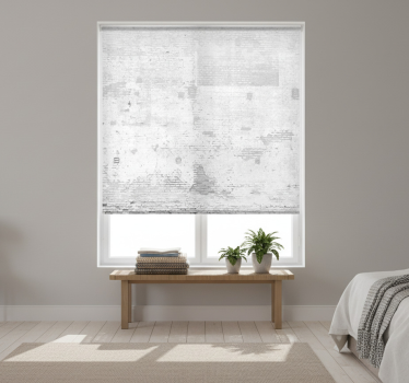 Rollo fenster weiß für weiße alte wände - TenStickers
