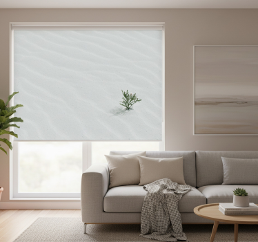 Rollo fenster weiß in weißem wüstensand - TenStickers