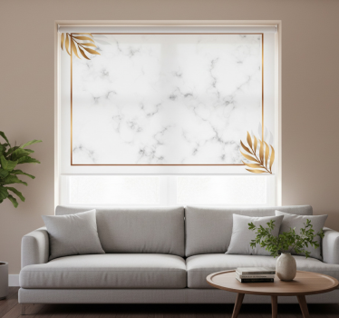 Rollo fenster weiß marmor-luxus - TenStickers