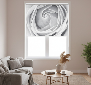 Rollo fenster weiß mit 3d marmorrose effekt - TenStickers