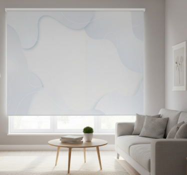 Rollo fenster weiß mit weißem abstraktem hintergrund - TenStickers