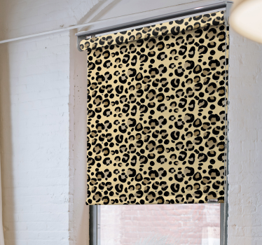Rollo Fenster weitere Tiere leopardenmuster - TenStickers