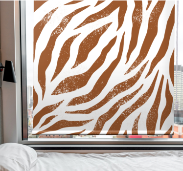 Rollo Fenster weitere Tiere zebrastreifenmotiv - TenStickers