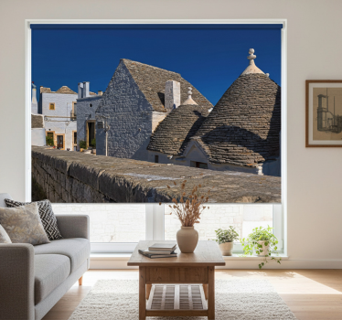 Rollo fenster wohnzimmer im stil von alberobello apulien - TenStickers