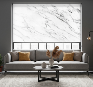 Rollo fenster wohnzimmer marmor effekt industrial style - TenStickers