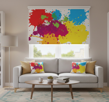 Rollo fenster wohnzimmer spritzflecken - TenStickers