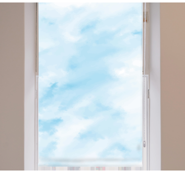 Rollo Fenster Wolken blauer, verschwommener himmel - TenStickers