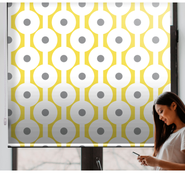 Rollo originell Gelbes und graues geometrisches Muster - TenStickers