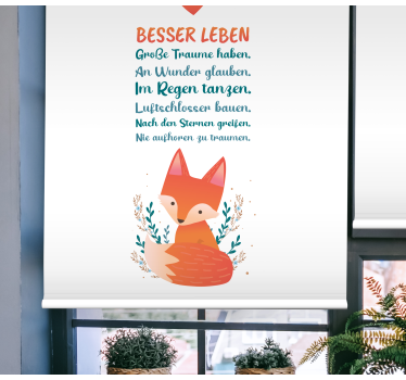 Rollo Sprüche Fuchs besseres leben - TenStickers