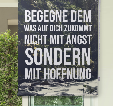 Rollo Sprüche Gesicht hoffnung - TenStickers
