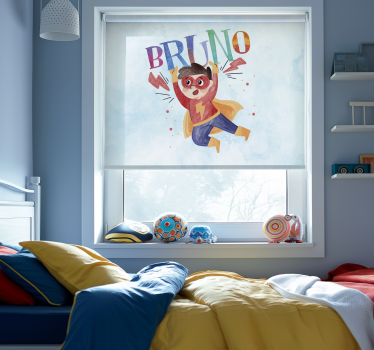 Rollo mit Superhelden aquarellstil mit namen - TenStickers