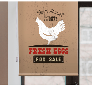 Rollo Tiere Frische eier weißes huhn - TenStickers