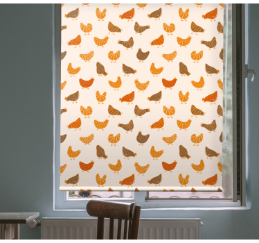 Rollo Tiere Orange-braunes vogelmuster - TenStickers