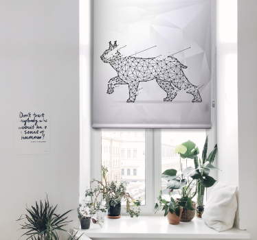 Rollo Tiere Poligonale katze - TenStickers
