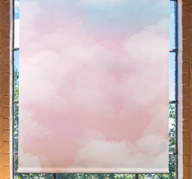 Rollo Wolken Hellblaue und rosa textur - TenStickers