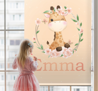 Rollo Babys Süße giraffe für mädchen mit Namen - TenStickers