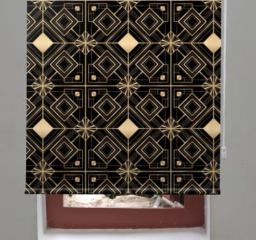 Rollo elegant Moderne kunst schwarz - TenStickers