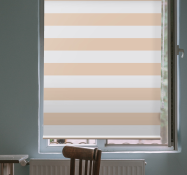 Rollo elegant Sandfarbene Streifen - TenStickers