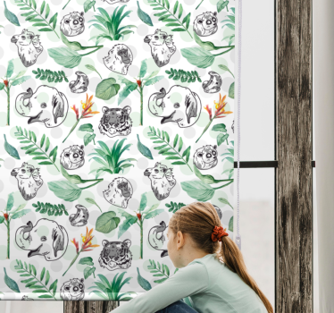 Rollo Kind Aquarell tropische tiere - TenStickers
