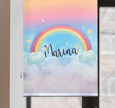 Rollo Kind Fantastischer regenbogen mit schönen wolken - TenStickers