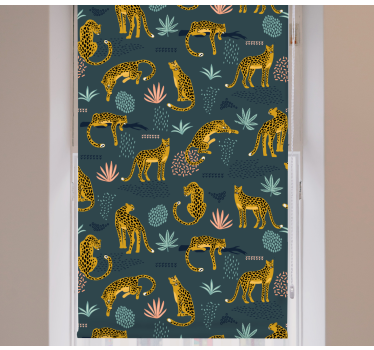 Rollo Kind Leoparden und Pflanzen - TenStickers