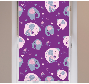 Rollo Kind Lila elefanten - TenStickers