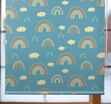 Rollo Kind Schöner frühlingshintergrund mit regenbogen - TenStickers