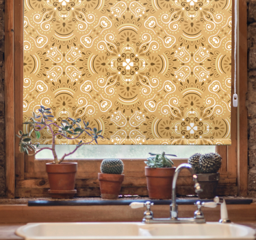 Rollo klassisch Vintage beige ziermuster - TenStickers