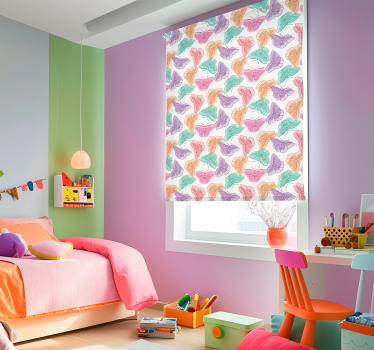 Rollos Schmetterlinge bunte silhouette - TenStickers