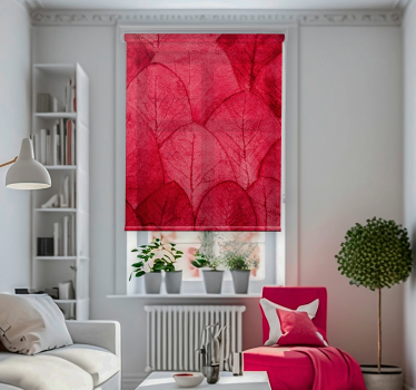 Blüten Rollos magenta für Wohnzimmer - TenStickers
