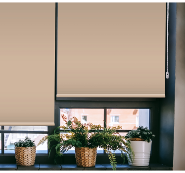 Rollo Wohnzimmer Süße beige farbe - TenStickers