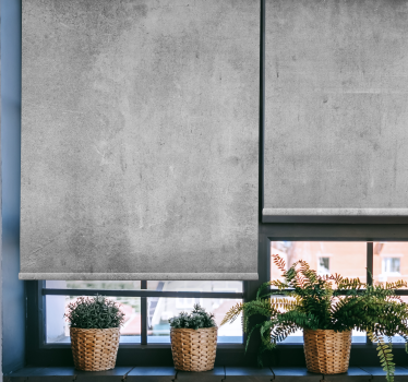 Rollo Wohnzimmer Zement getragenes Design "industrial style" - TenStickers