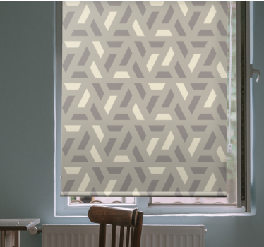 Textur und Muster Rollos Geometrisches cremefarbenes dreieck - TenStickers
