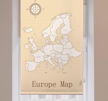 Vintage europa weltkarte Rollo - TenStickers