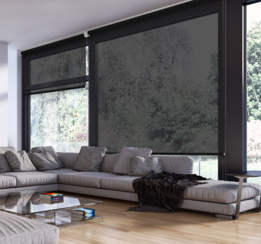 Rollo Wohnzimmer Einfarbiges Design Schwarz transparent - TenStickers