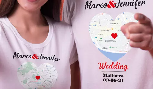Personalisierte T-Shirts für Paare