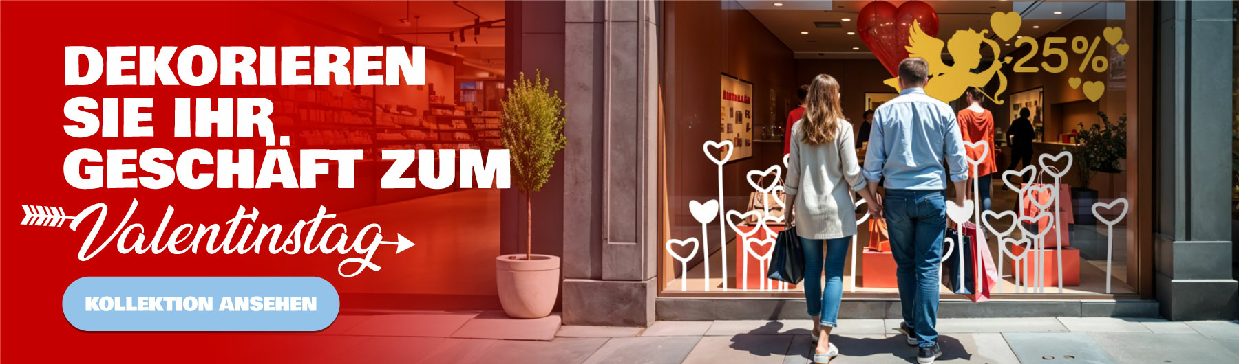 Machen Sie am Valentinstag Werbung für Ihr Unternehmen