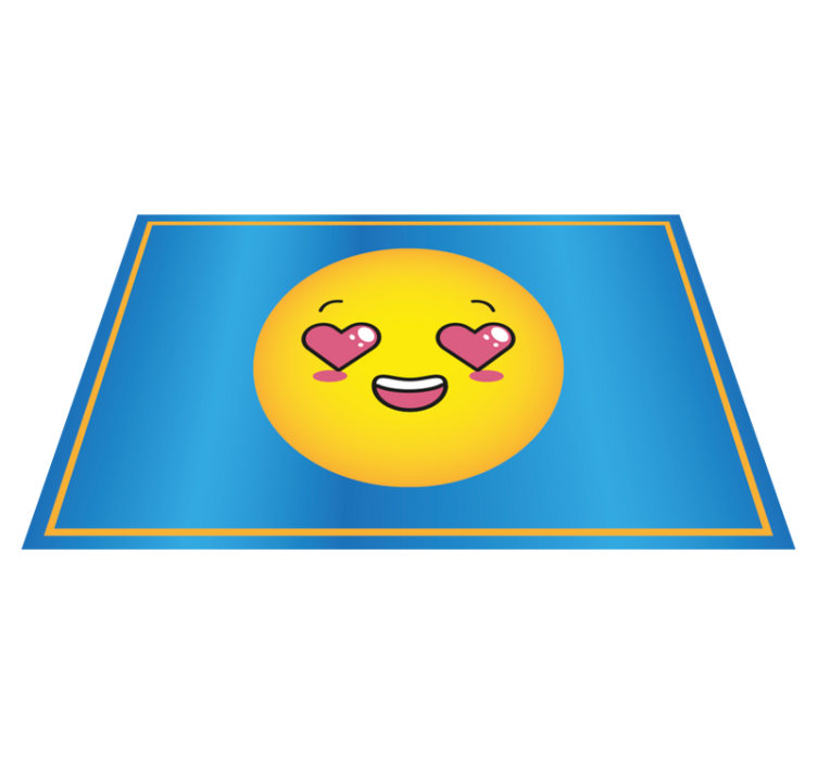 Tischset Kinder Herz augen emoji - TenStickers