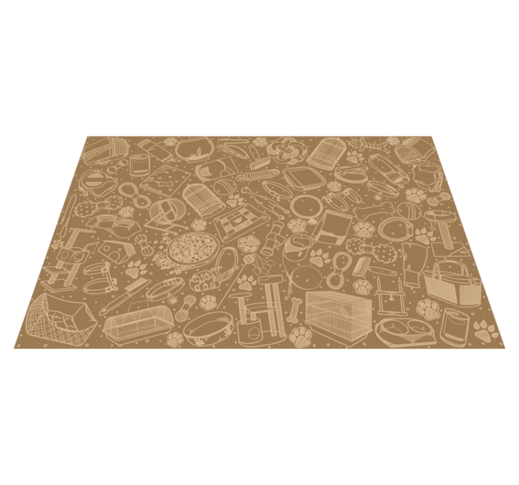 Tischset textur filigrane küchenelemente - TenStickers