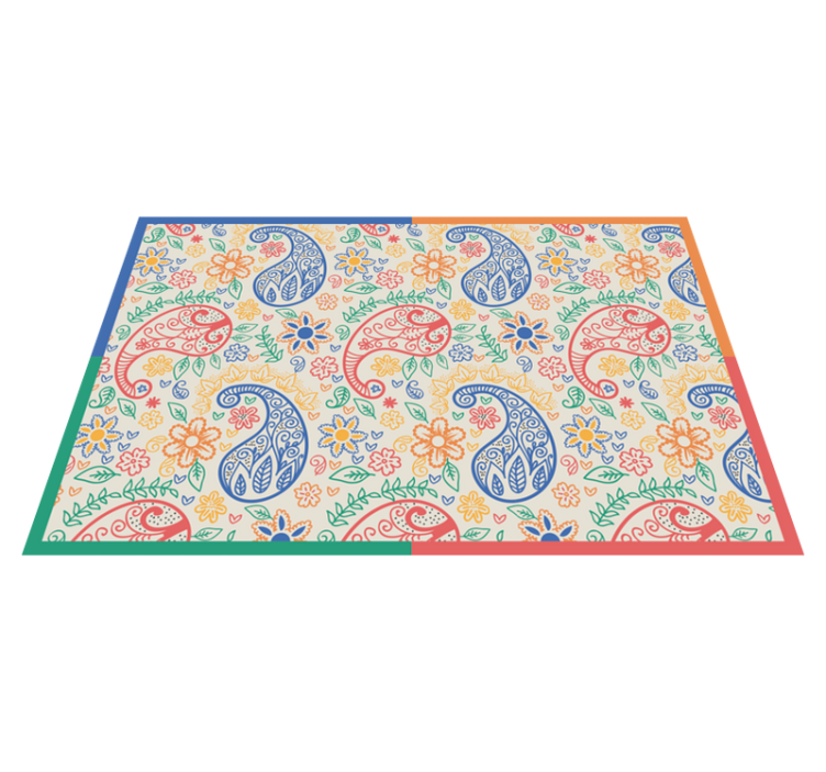 Platzset Paisley buntes paisley - TenStickers