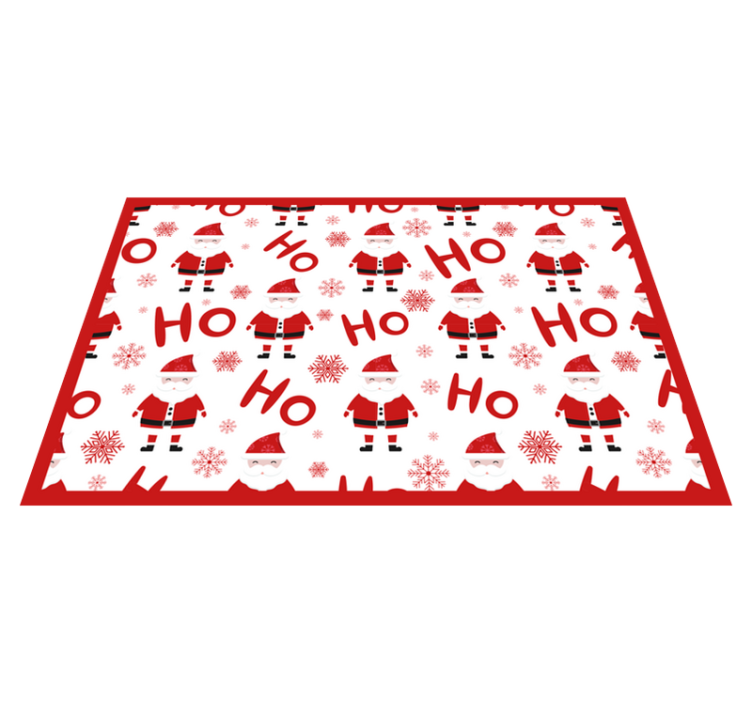 Tischset Weihnachten Santa Claus und hohoho Muster - TenStickers