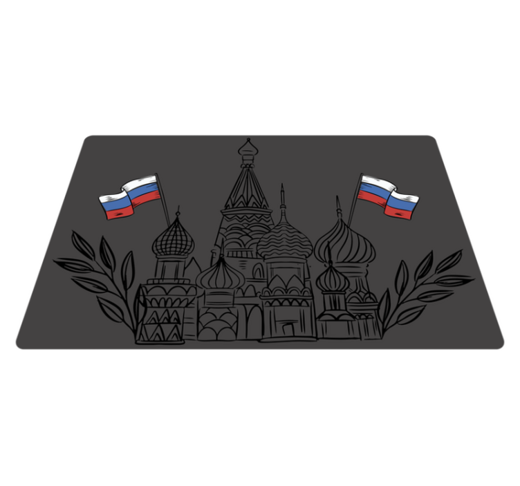 Tischsets originell russische architektur-silhouetten - TenStickers