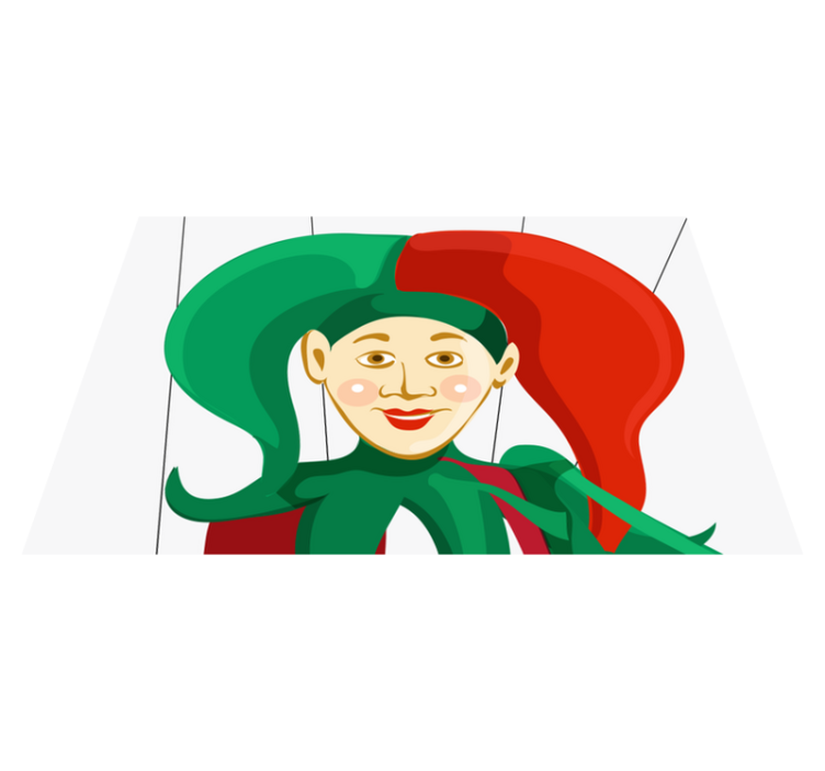 Tischsets originell mit narr charakter illustration - TenStickers