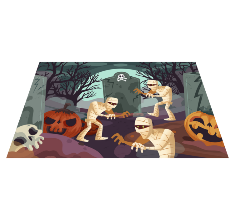 Tischset halloween mummien aus dem grab - TenStickers