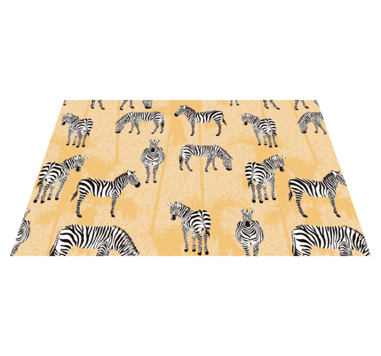 Tischsets originell mit zebra-muster overlay - TenStickers