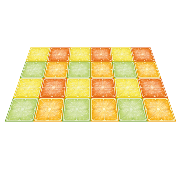 Tischsets originell mit zitrusscheiben-muster - TenStickers