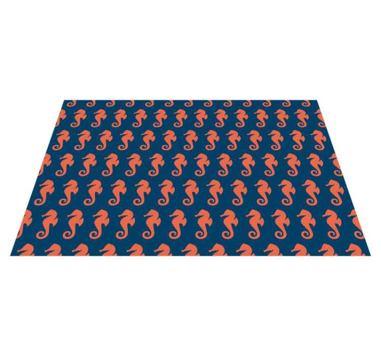 Tischsets originell mit seepferdchen-muster - TenStickers