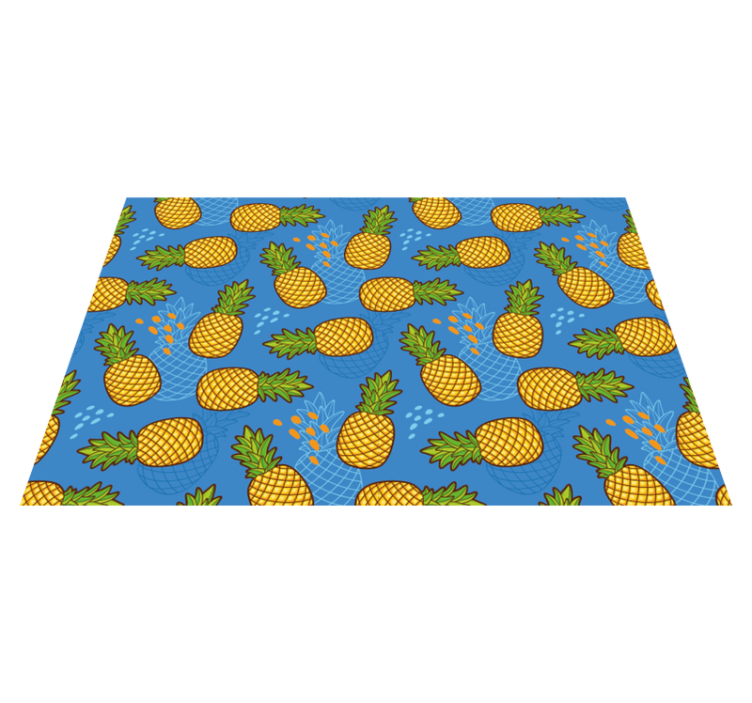 Tischsets originell ananas muster hintergrund - TenStickers