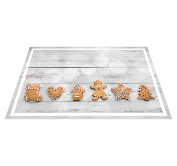 Tischset weihnachten lebkuchen-kekse sortiment - TenStickers